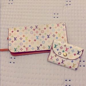 Louis Vuitton White / Multicolored Wallet